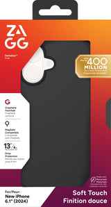 ZAGG Cases Manhattan Snap Apple iPhone 16 Black