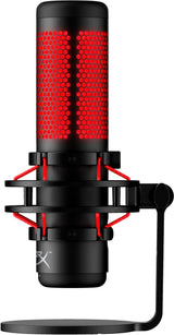 HyperX QuadCast - USB-mikrofon (sort-rød) – rød indikator