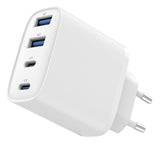 Gembird TA-UC-2A2C-PD40-01-W oplader til mobil enhed Smartphone, Tablet Hvid Vekselstrøm Hurtig opladning Indendørs