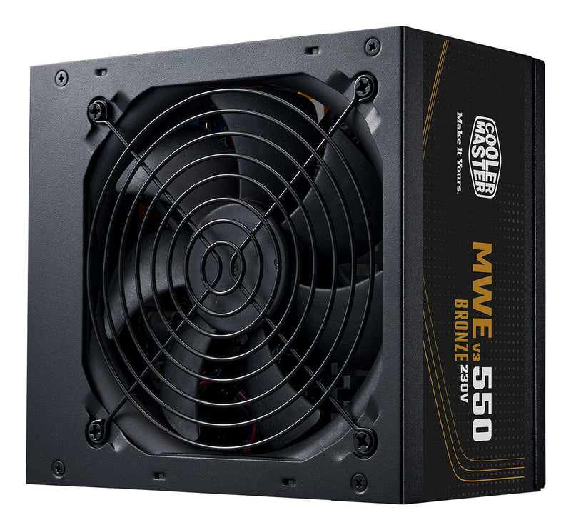 Cooler Master MWE Bronze 550 V3 230V enhed til strømforsyning 550 W 24-pin ATX ATX Sort