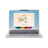 Acer Aspire 14 AI A14-53M-71LQ Intel Core Ultra 7 258V Laptop 35,6 cm (14") WUXGA 32 GB LPDDR5x-SDRAM 1 TB SSD Wi-Fi 7 (802.11be) Windows 11 Home Tysk Sølv