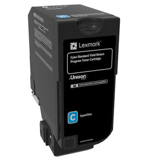 Lexmark 74C2SC0 tonerpatron 1 stk Original Blå