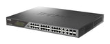 D-Link DSS-200G-28MPP netværksswitch Administreret L2 Gigabit Ethernet (10/100/1000) Strøm over Ethernet (PoE) 1U Grå