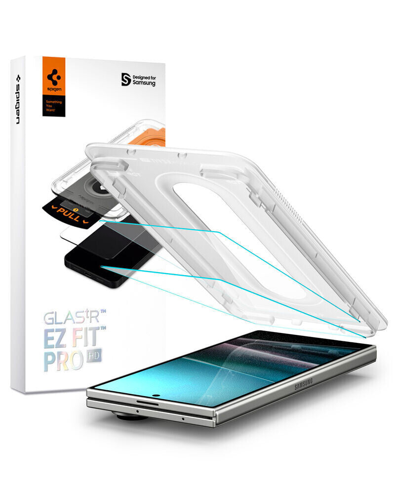 Spigen GLAS.tR EZ Fit Pro HD Klar skærmbeskytter Samsung 2 stk