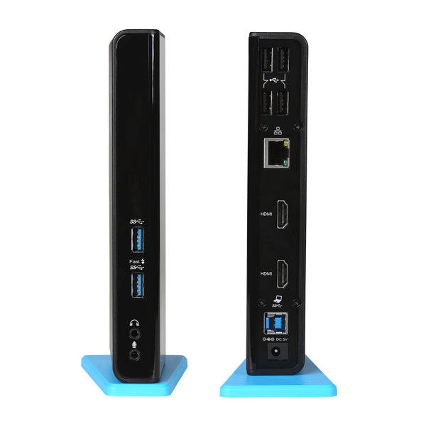 i-tec U3DUALHDMIDOCK dockingstation Ledningsført USB 3.2 Gen 1 (3.1 Gen 1) Type-A Sort