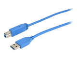 Prokord USB-0050 USB-kabel USB 3.2 Gen 1 (3.1 Gen 1) 0,5 m USB A USB B Blå
