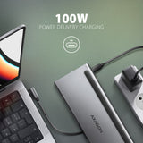 Axagon HMC-4KX3 dockingstation Ledningsført USB 3.2 Gen 1 (3.1 Gen 1) Type-C Grå