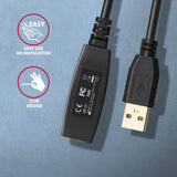 Axagon ADR-207 USB-kabel USB 2.0 7,5 m USB A 0,48 Gbit/sek. Sort