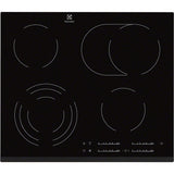 Electrolux EHF6547FXK kogeplade Sort Indbygget 4 zone(s)
