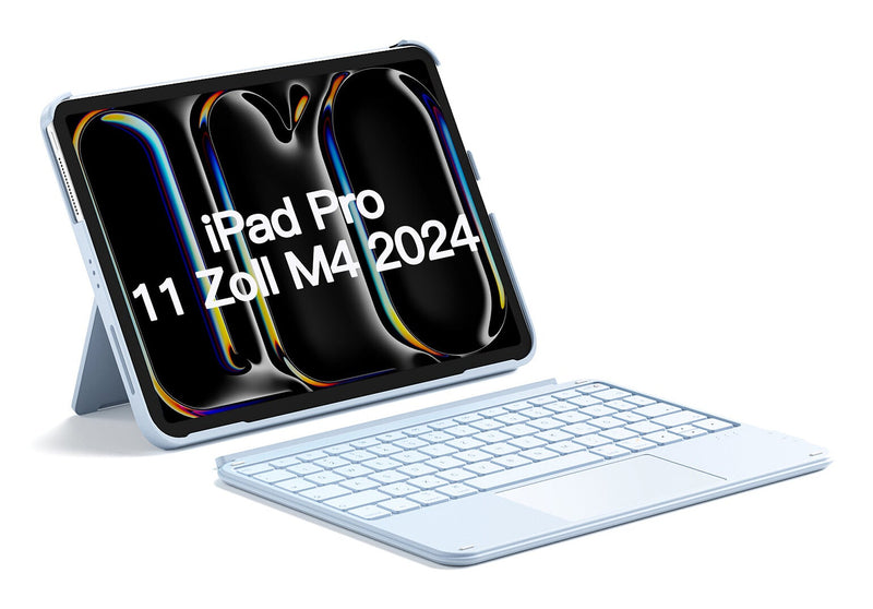 Inateck KB04122 QWERTZ Bluetooth Blå