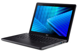 Acer TravelMate TMB312RN-31-TCO-C1WS Intel® N N150 Hybrid (2-i-1) 31 cm (12.2") Berøringsskærm WUXGA 8 GB LPDDR5-SDRAM 256 GB SSD Wi-Fi 6E (802.11ax) Windows 11 Pro Tysk Sort