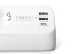 Digitus DA-70626 stikdåse 1,5 m 3 AC stikkontakt(er) Indendørs Hvid