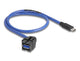 DeLOCK 88156 USB-kabel 0,5 m USB A USB C 5 Gbit/sek. Sort, Blå