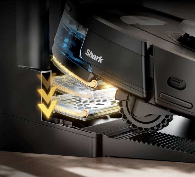 Shark PowerDetect NeverTouch Pro 2-in-1 Saug Sort, Stenfarve