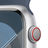 Apple Watch Series 9 45 mm Digital 396 x 484 pixel Berøringsskærm 4G Sølv Wi-Fi GPS (satellit)