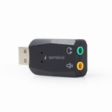 Gembird SC-USB2.0-01 kabel kønsskifter 2 x 3.5mm Sort