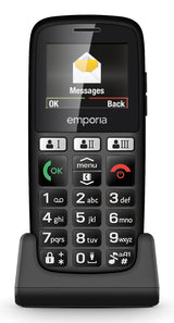 Emporia emporiaHAPPY 4,6 cm (1.81") 70 g Sort Begynder telefon
