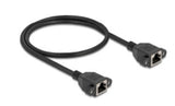DeLOCK 90783 netværkskabel Sort 0,5 m Cat6a S/FTP (S-STP)