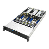 ASUS RS720A-E13-RS8U Socket SP5 Stativ (2U) Sort, Sølv