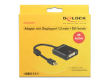 DeLOCK 62603 videokabel adapter 0,2 m Mini DisplayPort DVI-I Sort