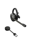Jabra Engage 55 Headset Trådløs Ørekrog Kontor/Callcenter Sort, Titanium