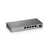Zyxel GS1350-6HP-EU0101F netværksswitch Administreret L2 Gigabit Ethernet (10/100/1000) Strøm over Ethernet (PoE) Grå