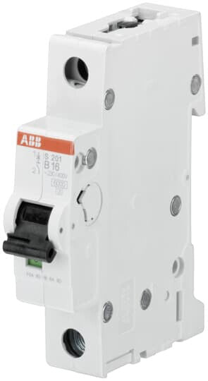 ABB S201-B16 W/O ACC. kredsløbsafbryder Miniature strømafbryder Type B 1