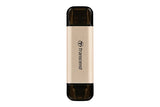 Transcend JetFlash 930C USB-nøgle 128 GB USB Type-A / USB Type-C 3.2 Gen 1 (3.1 Gen 1) Guld