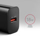 Axagon ACU-QC18 oplader til mobil enhed Mobiltelefon, Strømbank, Smartphone, SmartWatch, Tablet, Universel Sort Vekselstrøm Hurtig opladning Indendørs