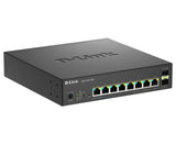D-Link DMS-1250-10SPL Administreret L2/L3 2.5G Ethernet (100/1000/2500) Strøm over Ethernet (PoE) Sort