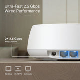 TP-Link DECO BE25(2-PACK) mesh Wi-Fi-system Dual-band (2,4 GHz / 5 GHz) Wi-Fi 7 (802.11be) Hvid Intern