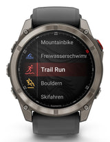 Garmin fēnix 8 Pro 3,56 cm (1.4") AMOLED 51 mm Digital 454 x 454 pixel Berøringsskærm Grafit, Titanium Wi-Fi GPS (satellit)