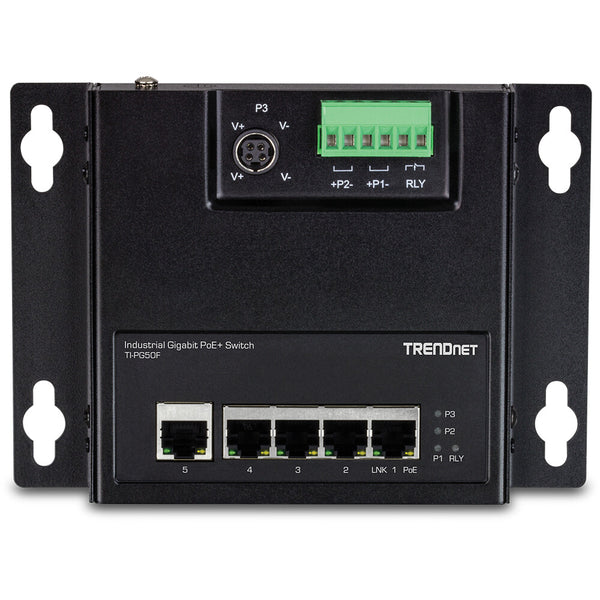 Trendnet TI-PG50F netværksswitch Ikke administreret Strøm over Ethernet (PoE) Sort