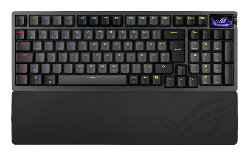 ASUS ROG Azoth 96 HE tastatur Spil USB + RF Wireless + Bluetooth QWERTZ Sort