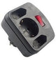 REV combi adapter, 2+1 fold strømadapter og vekselret 3500 W Sort