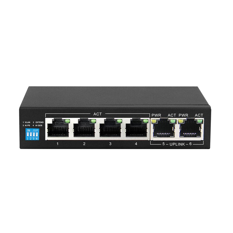 Extralink EX.14305 netværksswitch Ikke administreret L2 Gigabit Ethernet (10/100/1000) Strøm over Ethernet (PoE) Sort