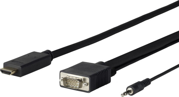 Vivolink PROHDMIVGA1 videokabel adapter 1 m HDMI Type A (Standard) VGA (D-Sub) Sort