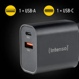 Intenso 7803010 strømadapter og vekselret Indendørs 30 W Sort