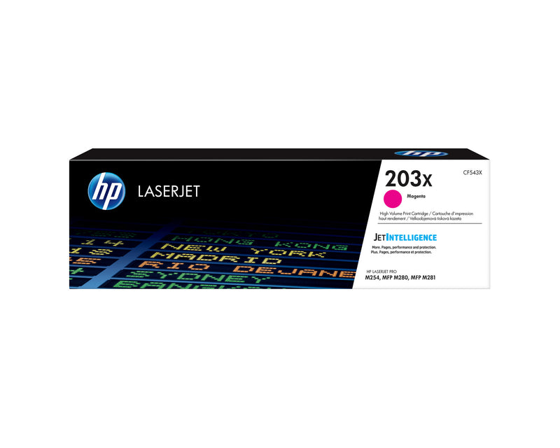 HP Original 203X LaserJet-tonerpatron med høj kapacitet, magenta