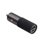 Akyga AK-CH-26 USB Ladegerät 100 W 1x USB-C®, 1x USB-A QC 3.0, USB PD 3.0 Grau KFZ, LKW GaN, Schnellladegerät Navigator, Tablet, Telefon, Mobiltelefon, Laptop, Netbook, Mobil computer, SmartWatch, Universel Anthracit Cigartænder Hurtig opladning Automatis