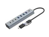 Conceptronic HUBBIES20GP interface hub USB 3.2 Gen 1 (3.1 Gen 1) Type-C 5000 Mbit/s Grå