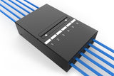 Digitus DN-93708-6 netværk fordelerskab Sort