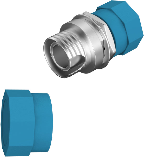 EFB Elektronik 53344.3 fiber adapter FC/PC Blå, Metallic