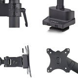 StarTech.com ARMPIVOT2 skærmbeslag og -stativer 101,6 cm (40") Sort
