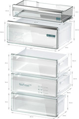 Siemens iQ500 KG49N4XAF køle-/fryseskab Fritstående 440 L Sort