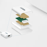ATEN VC985-AT videokabel adapter DisplayPort HDMI Hvid