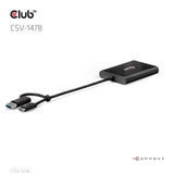 CLUB3D CSV-1478 video-splitter USB Type-C 2x DisplayPort