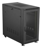 Lanberg FF01-6222-23B stativ 22U Fritstående reol Sort