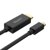 UNITEK V1152A videokabel adapter 2 m Mini DisplayPort HDMI Sort