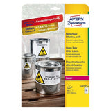 Avery L4773-8 print etiket Hvid Selvklæbende printeretiket